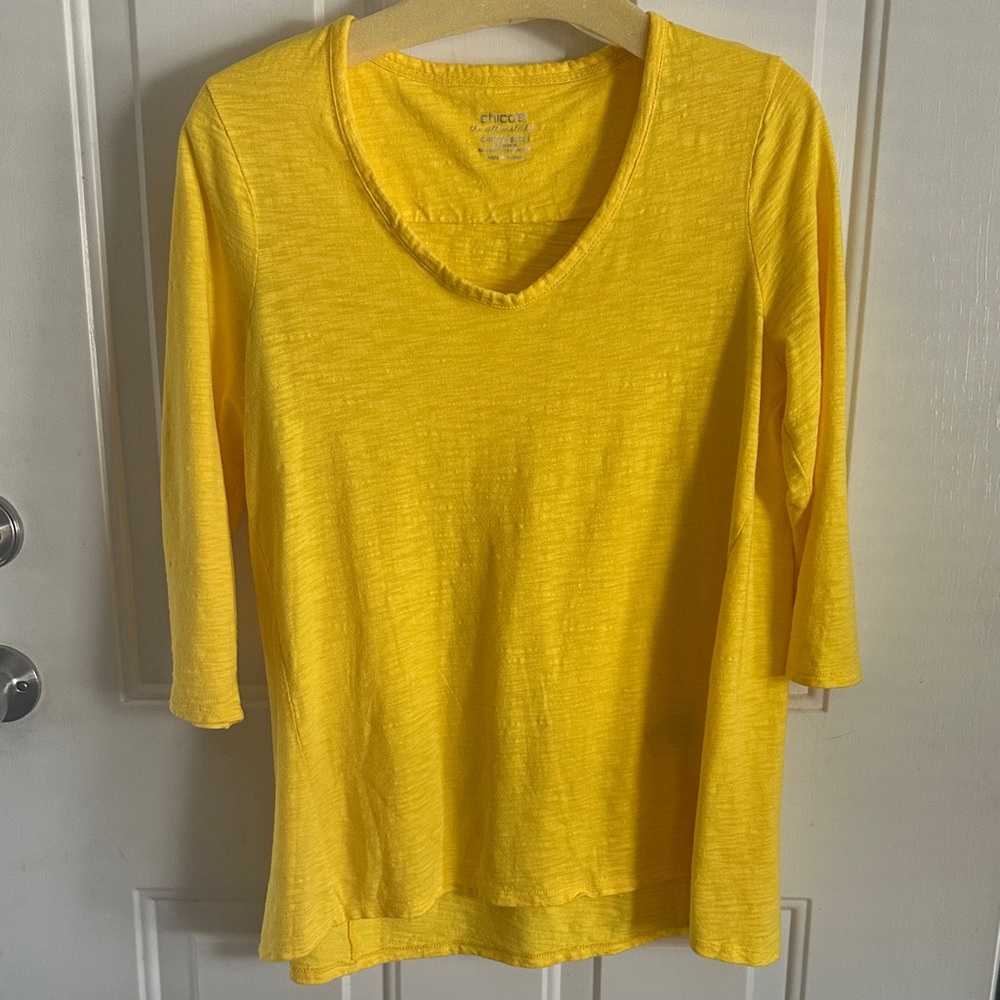 Chico's Sunny Yellow Tunic Top
